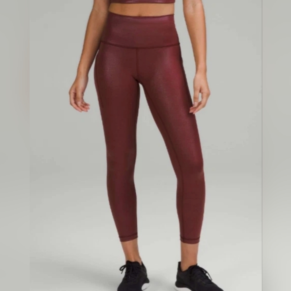 lululemon athletica High-Rise Burgundy Leggings
